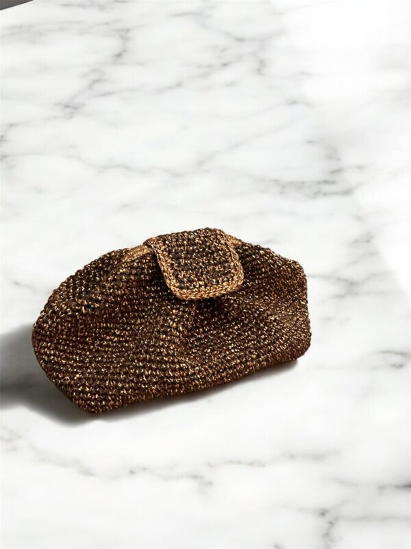 Woven Metallic Clutch