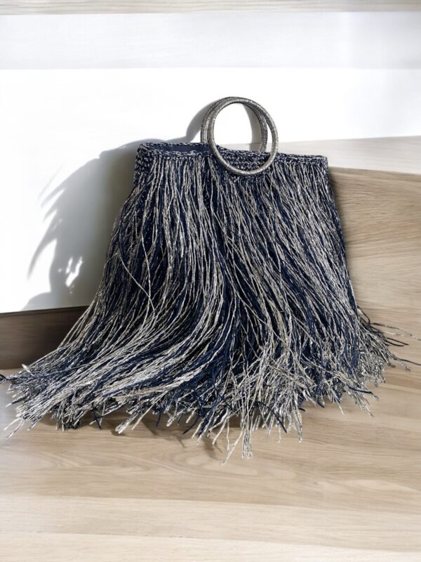 Fringe Raffia Tote
